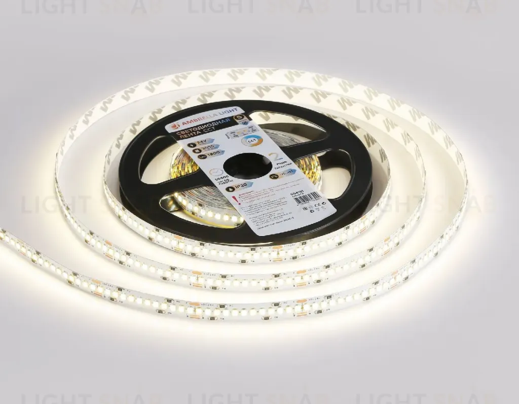 Светодиодная лента Ambrella Light LED Strip 24В 2835 18Вт/м 3000-6500K 5м IP20 GS4151 GS4151