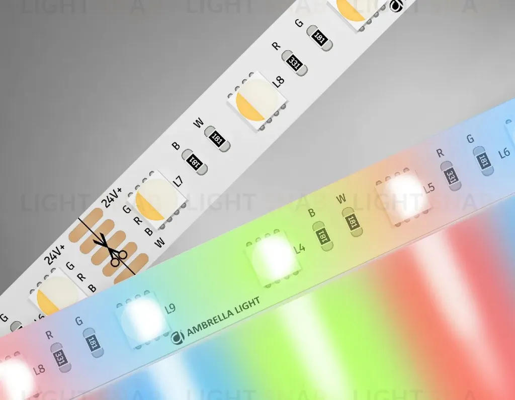 Светодиодная лента Ambrella Light LED Strip 24В 5050 10Вт/м RGBW+3000K 5м IP20 GS4401 GS4401