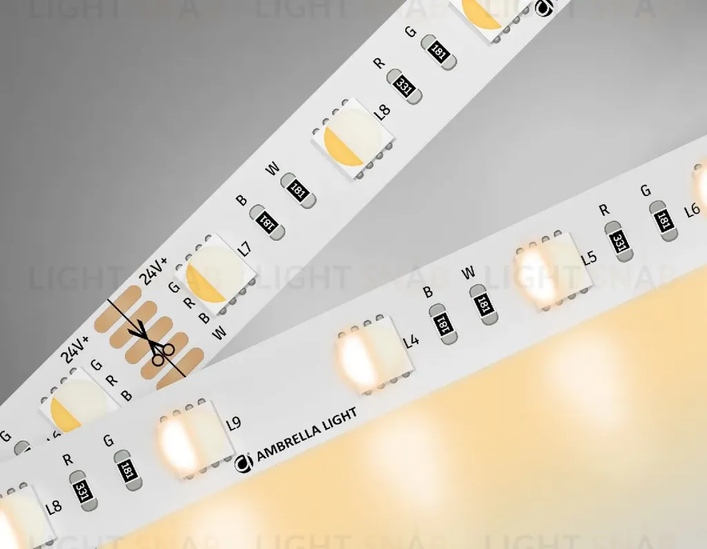Светодиодная лента Ambrella Light LED Strip 24В 5050 10Вт/м RGBW+3000K 5м IP20 GS4401 GS4401