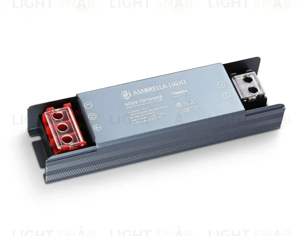 Блок питания Ambrella Light LED Driver 12V 100Вт AC185-260 8.3A IP20 GS8804 GS8804