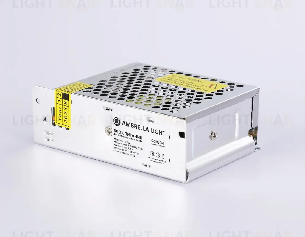 Блок питания Ambrella Light LED Driver 12V 100Вт AC90-260 8.3A IP20 GS9504 GS9504