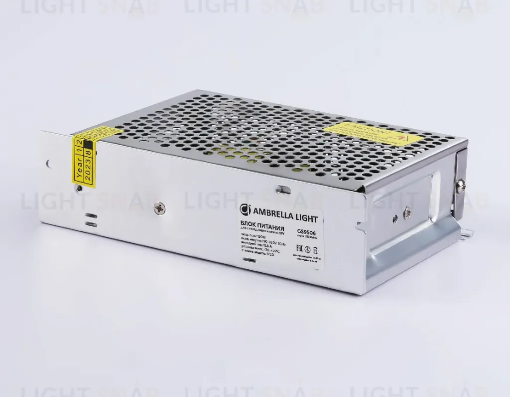 Блок питания Ambrella Light LED Driver 12V 150Вт AC90-260 12.5A IP20 GS9506 GS9506