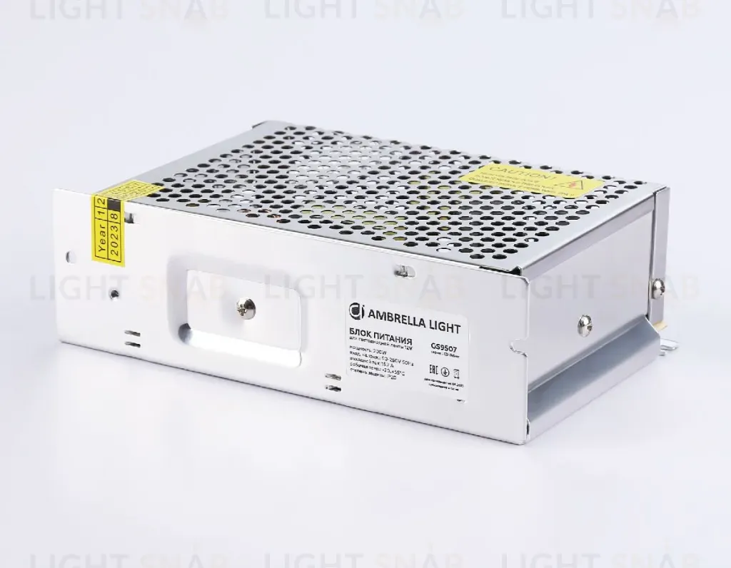 Блок питания Ambrella Light LED Driver 12V 200Вт AC90-260 16.7A IP20 GS9507 GS9507