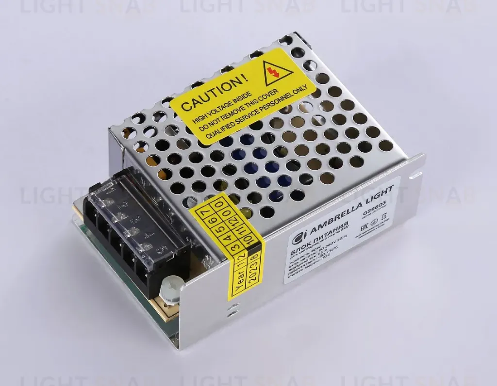 Блок питания Ambrella Light LED Driver 24V 60Вт AC90-260 2.5A IP20 GS9603 GS9603