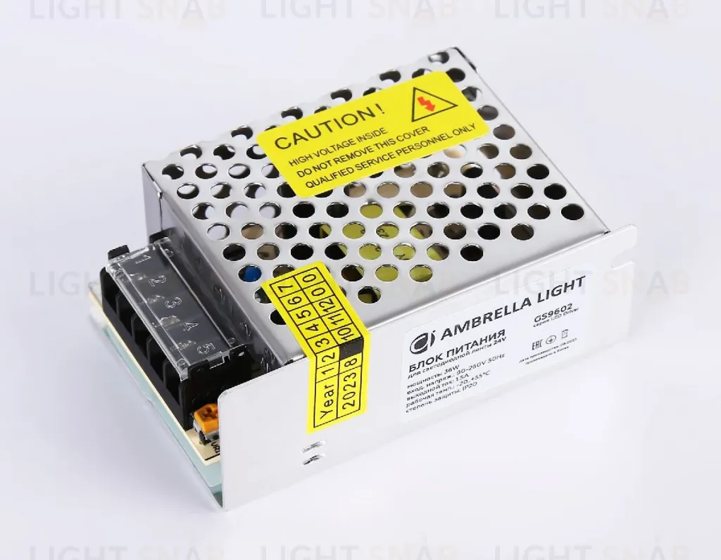 Блок питания Ambrella Light LED Driver 24V 36Вт AC90-260 1.5A IP20 GS9602 GS9602