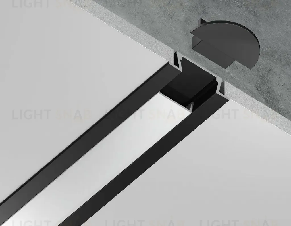 Алюминиевый встраиваемый профиль Ambrella Light Alum Profile GP1001BK GP1001BK