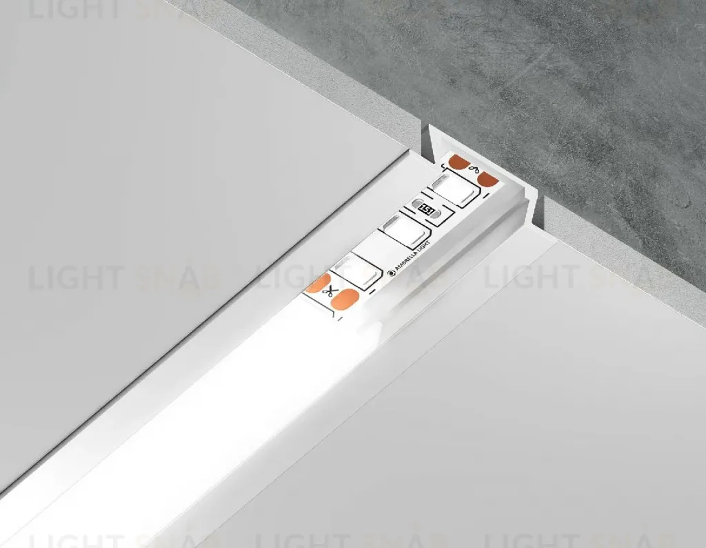 Алюминиевый встраиваемый профиль Ambrella Light Alum Profile GP1001WH GP1001WH