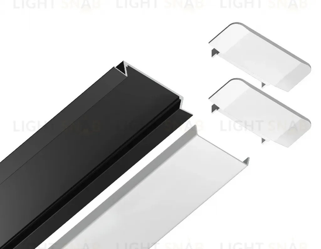 Алюминиевый встраиваемый профиль Ambrella Light Alum Profile GP1100BK GP1100BK
