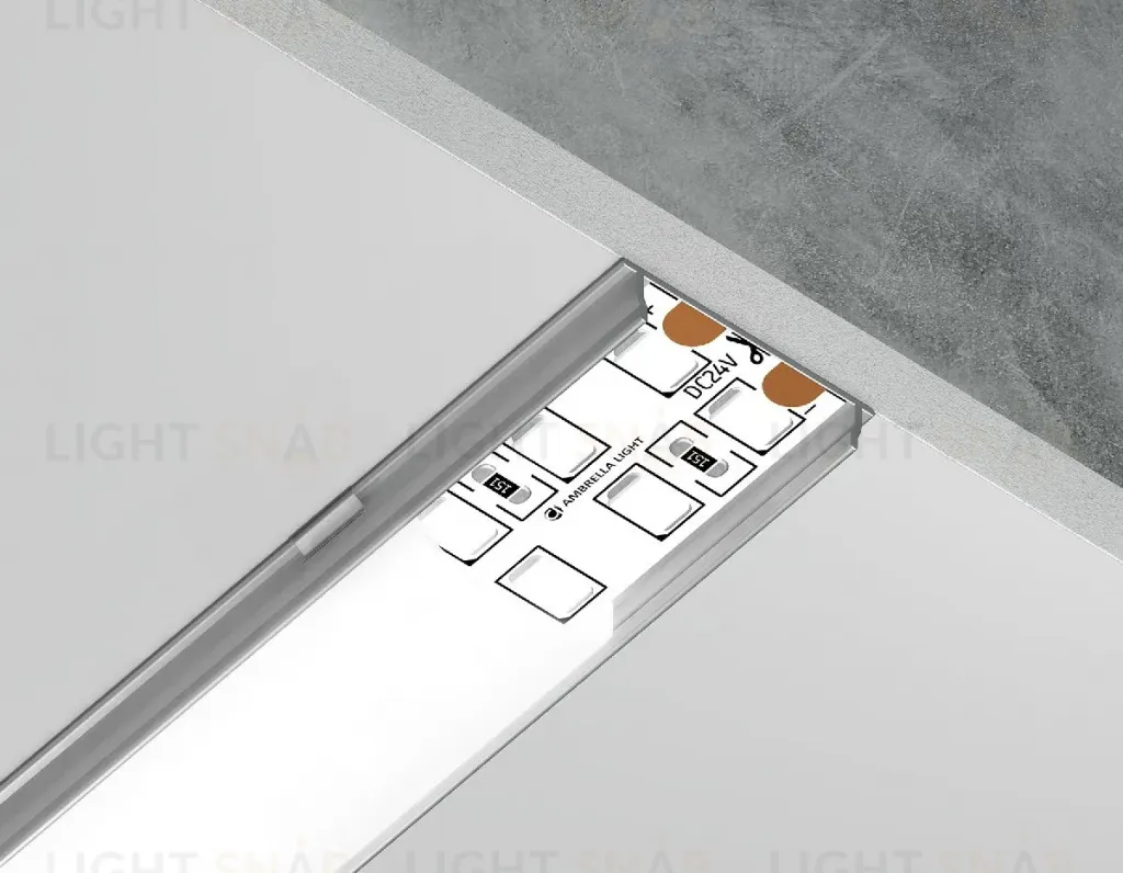 Алюминиевый накладной профиль Ambrella Light Alum Profile GP1500AL GP1500AL