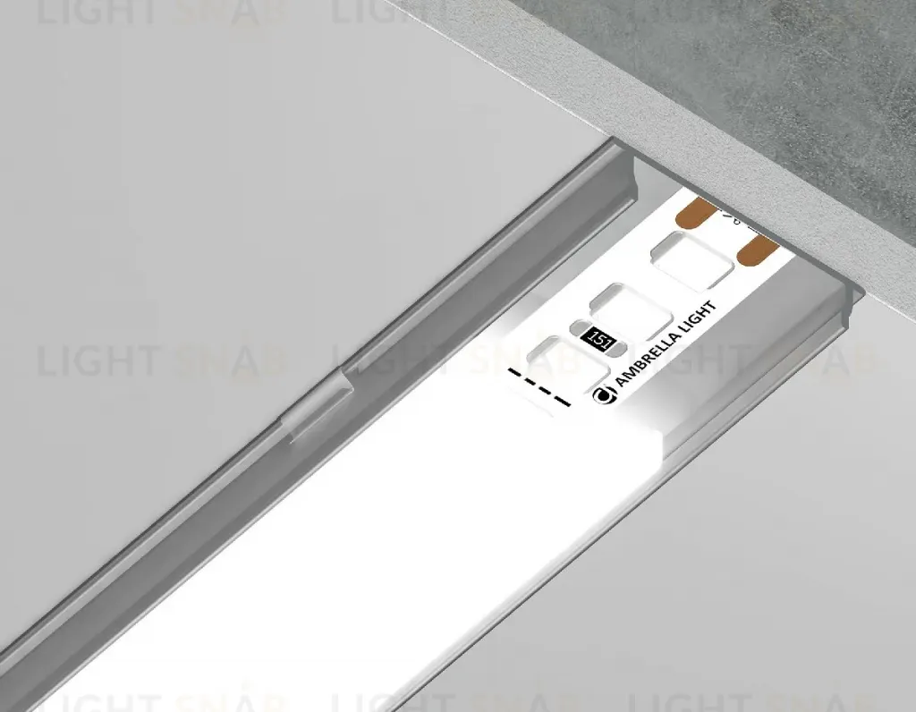 Алюминиевый накладной профиль Ambrella Light Alum Profile GP1600AL GP1600AL