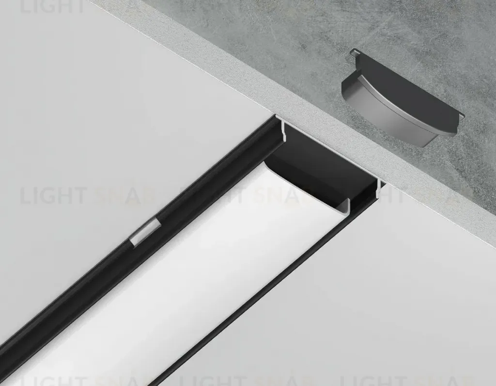 Алюминиевый накладной профиль Ambrella Light Alum Profile GP1600BK GP1600BK