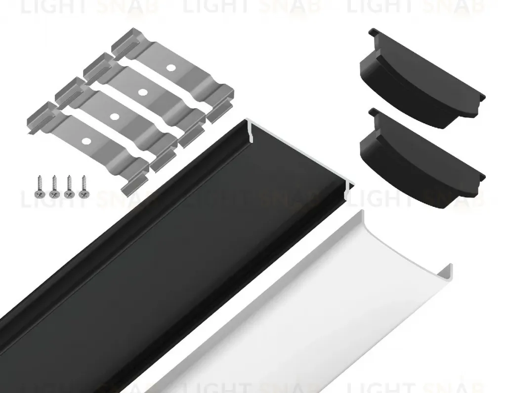 Алюминиевый накладной профиль Ambrella Light Alum Profile GP1600BK GP1600BK