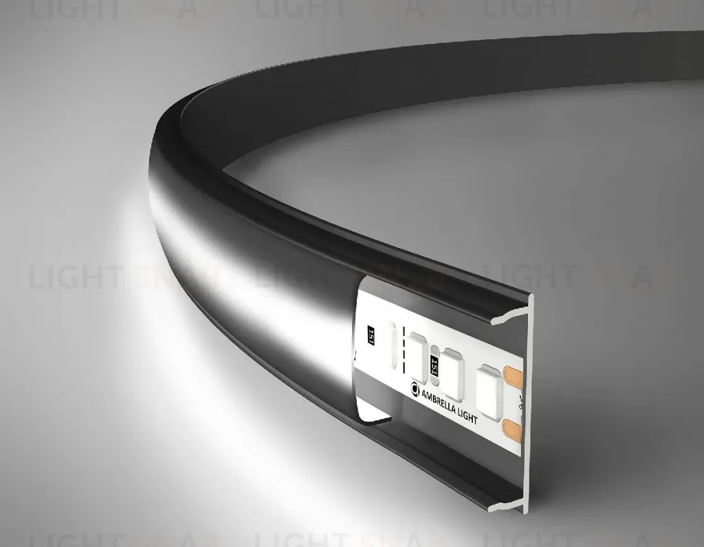 Алюминиевый накладной профиль Ambrella Light Alum Profile GP1600BK/BK GP1600BK/BK