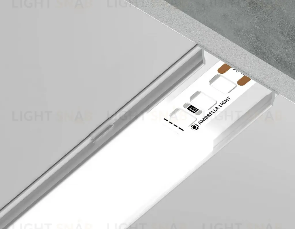 Алюминиевый накладной профиль Ambrella Light Alum Profile GP1600WH GP1600WH