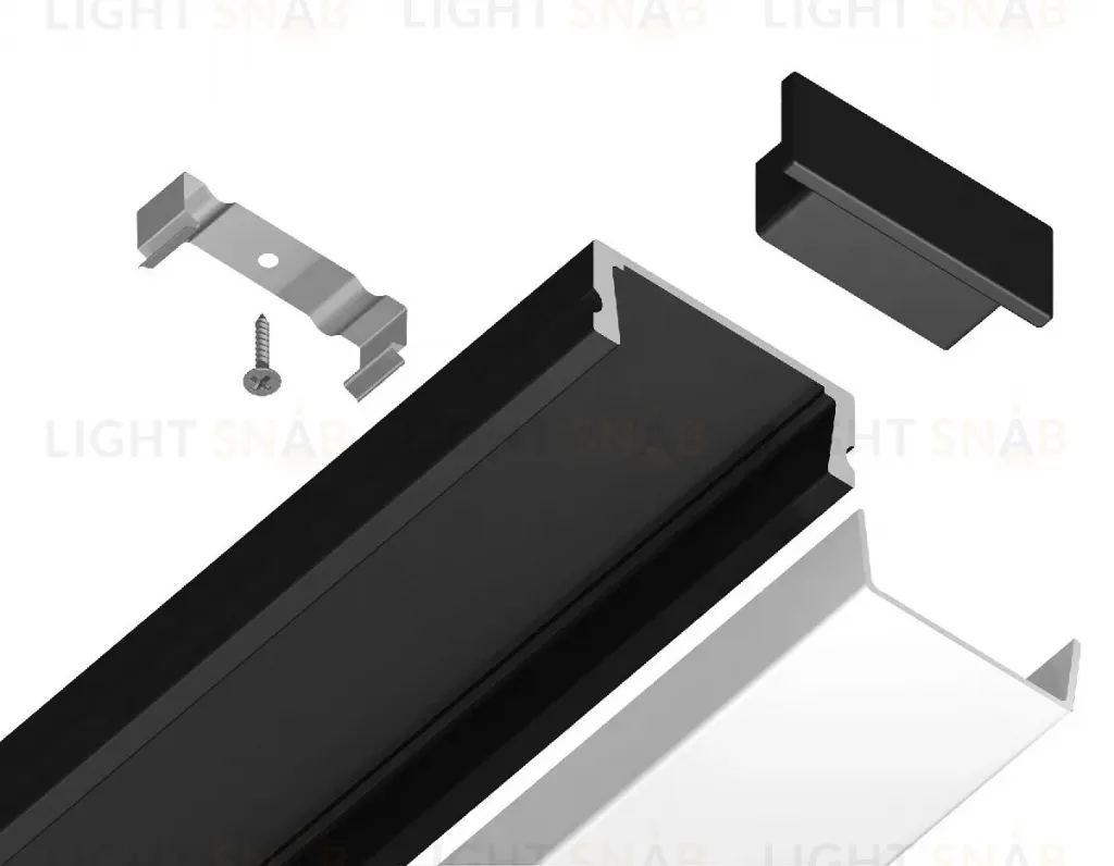 Алюминиевый накладной профиль Ambrella Light Alum Profile GP1700BK GP1700BK