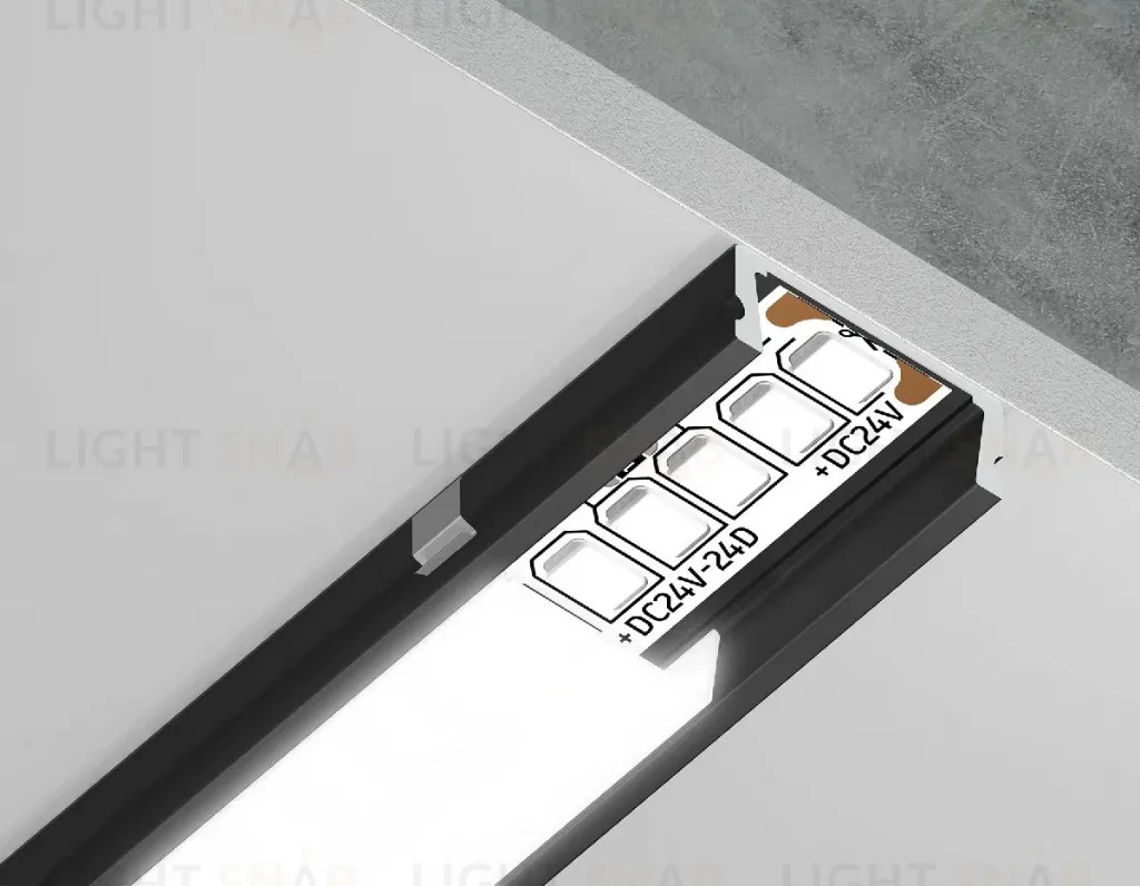 Алюминиевый накладной профиль Ambrella Light Alum Profile GP1700BK GP1700BK