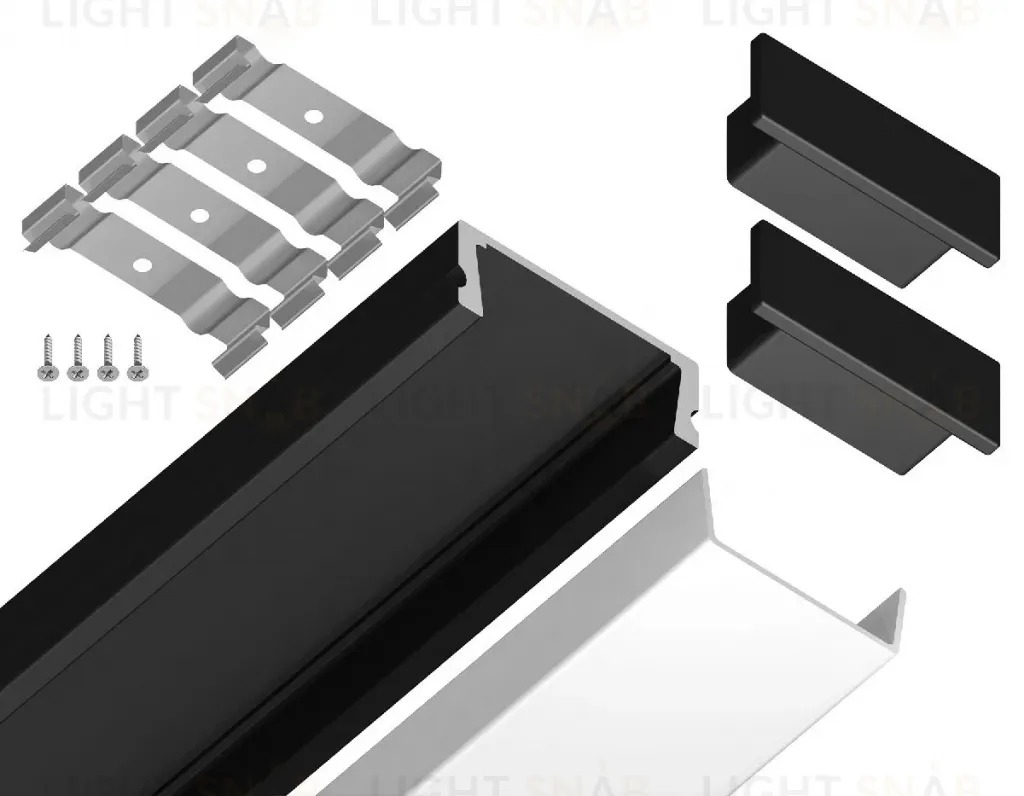 Алюминиевый накладной профиль Ambrella Light Alum Profile GP1700BK GP1700BK