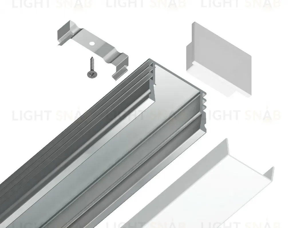 Алюминиевый накладной профиль Ambrella Light Alum Profile GP1750AL GP1750AL