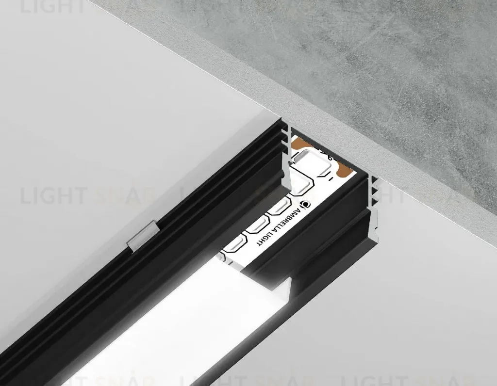 Алюминиевый накладной профиль Ambrella Light Alum Profile GP1750BK GP1750BK