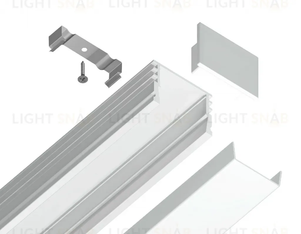 Алюминиевый накладной профиль Ambrella Light Alum Profile GP1750WH GP1750WH