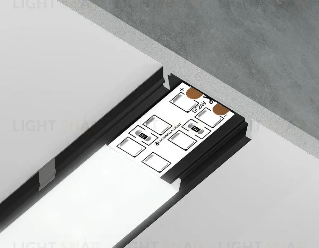 Алюминиевый накладной профиль Ambrella Light Alum Profile GP1800BK GP1800BK