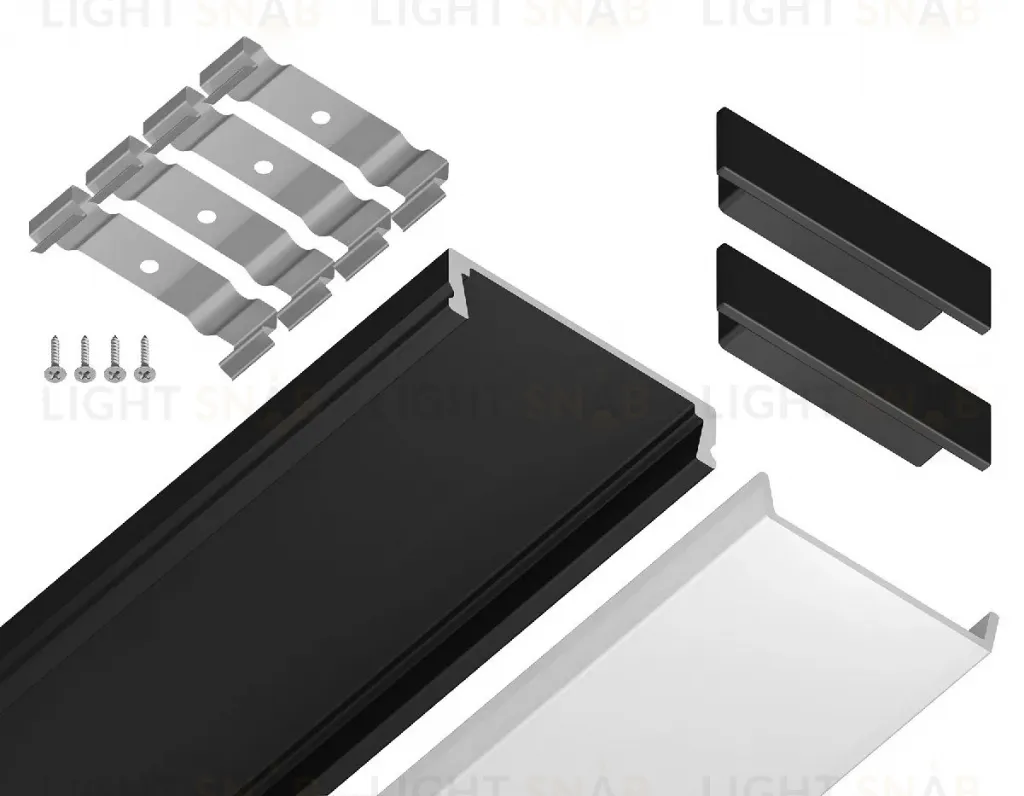 Алюминиевый накладной профиль Ambrella Light Alum Profile GP1800BK GP1800BK