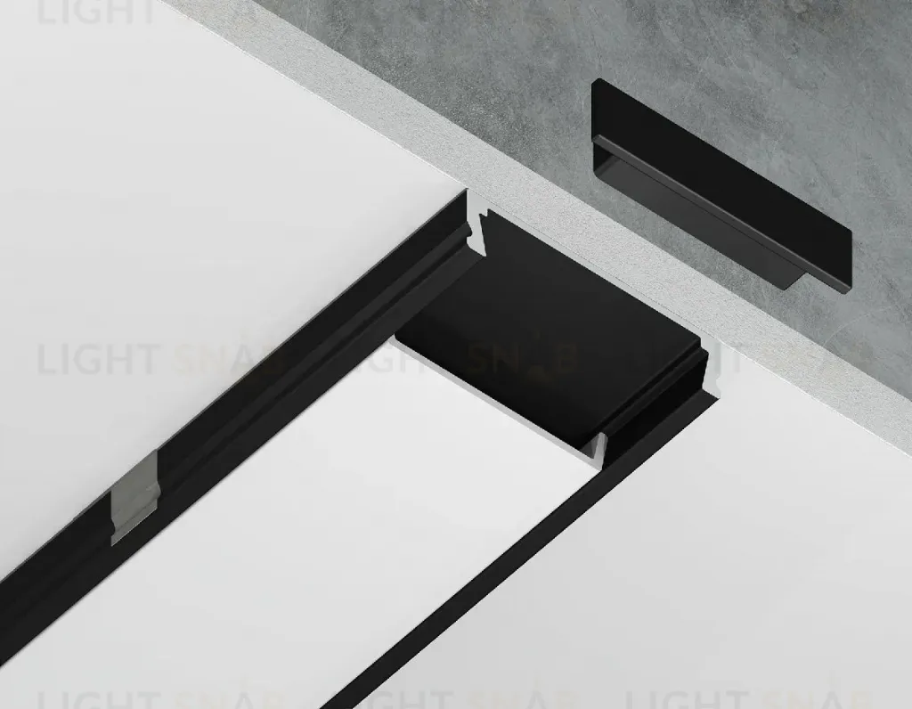 Алюминиевый накладной профиль Ambrella Light Alum Profile GP1800BK GP1800BK