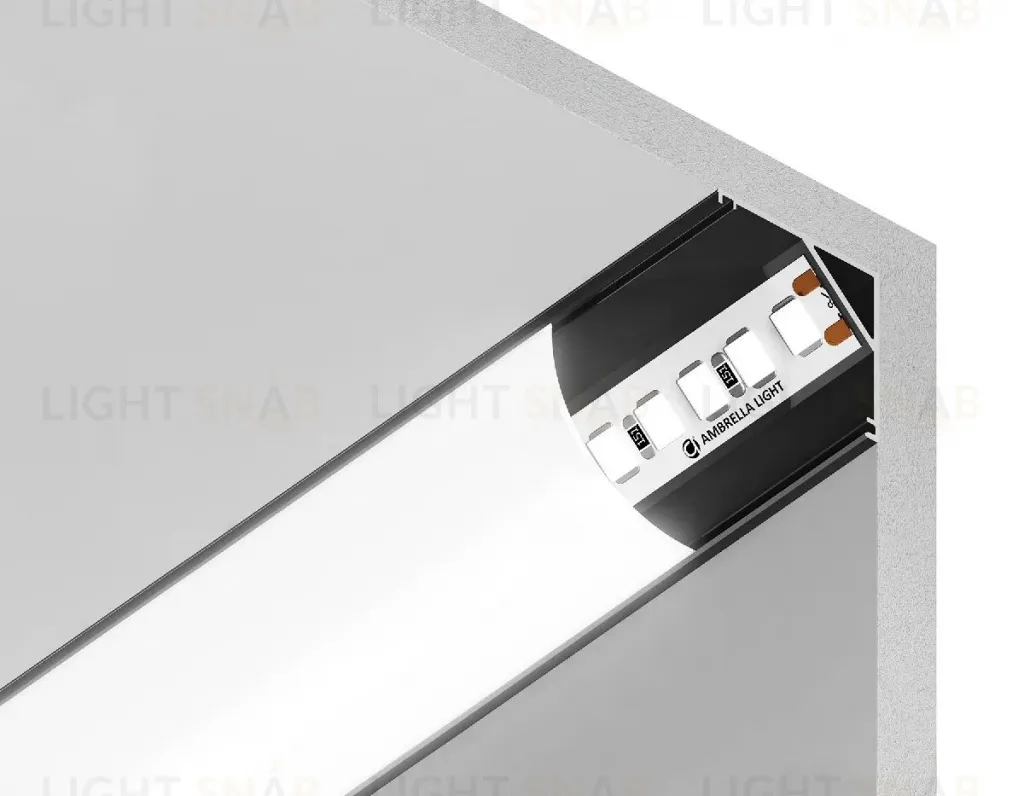 Алюминиевый угловой профиль Ambrella Light Alum Profile GP2100BK GP2100BK