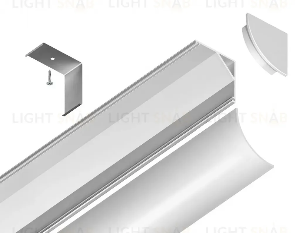 Алюминиевый угловой профиль Ambrella Light Alum Profile GP2100WH GP2100WH