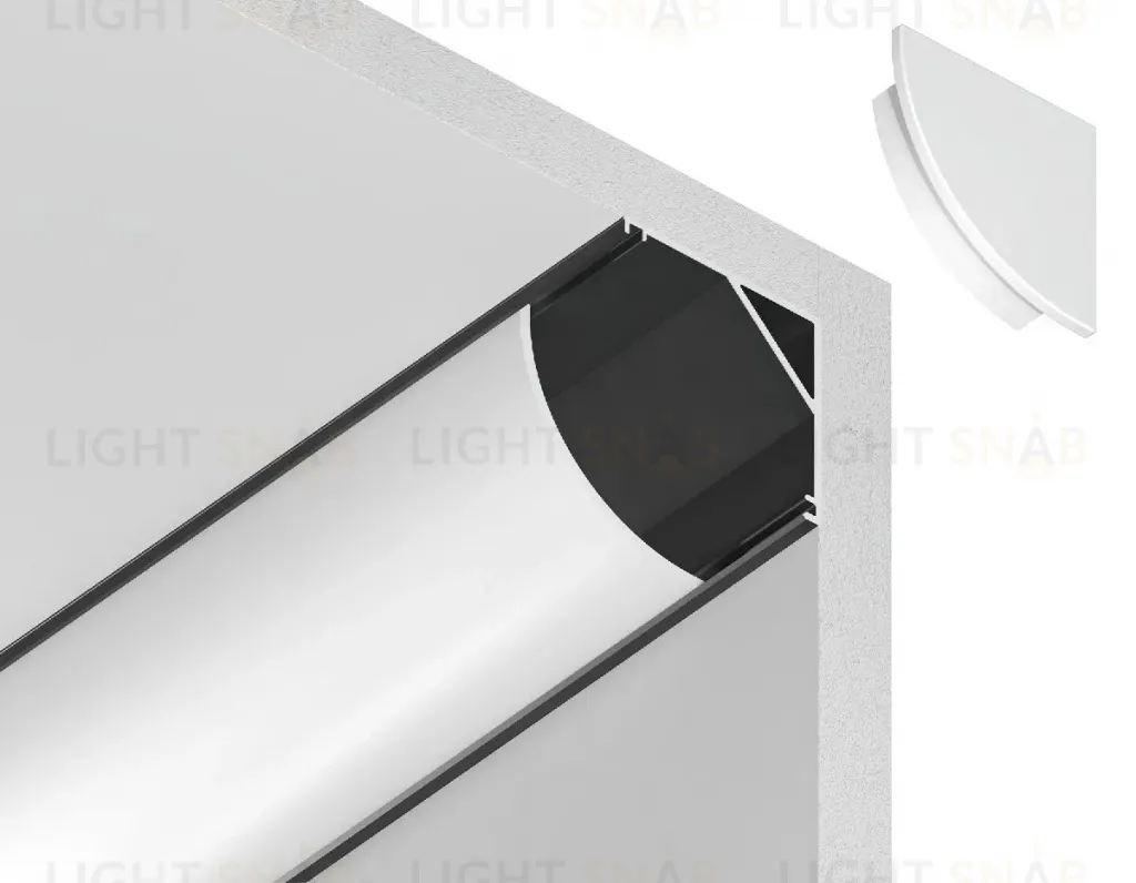 Алюминиевый угловой профиль Ambrella Light Alum Profile GP2100BK GP2100BK
