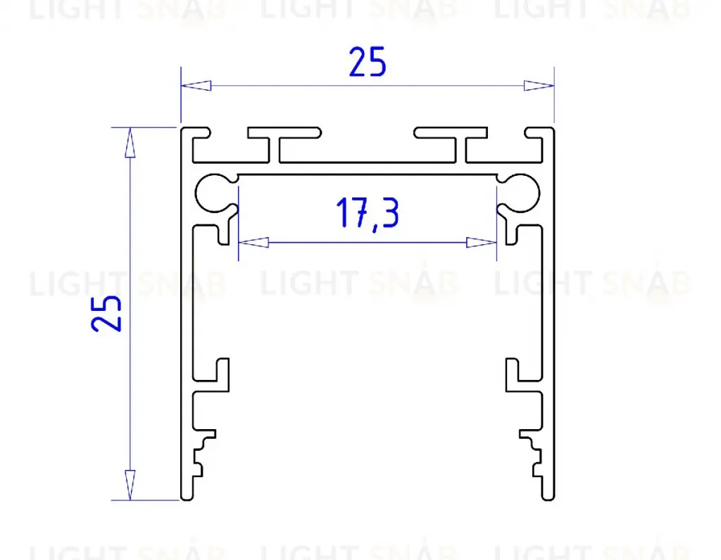 Алюминиевый профиль Ambrella Light Profile System GP2500WH GP2500WH