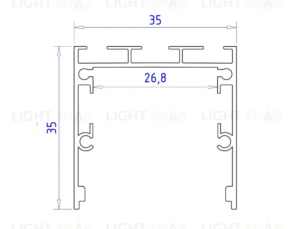 Алюминиевый профиль Ambrella Light Profile System GP2550AL GP2550AL