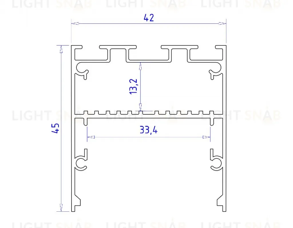 Алюминиевый профиль Ambrella Light Profile System GP3050BK GP3050BK