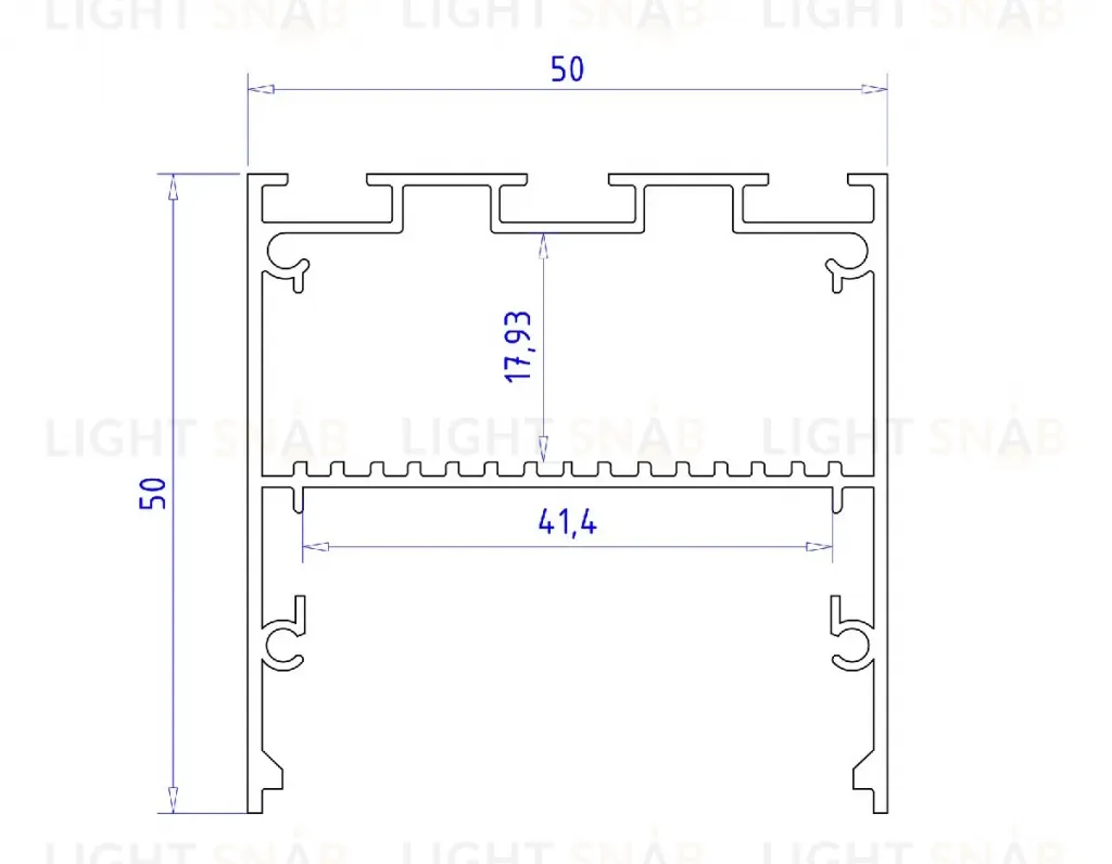 Алюминиевый профиль Ambrella Light Profile System GP3100BK GP3100BK