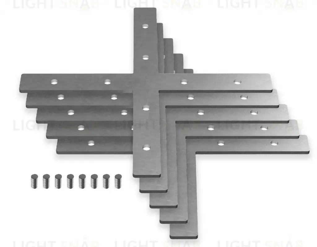 Соединитель Х-образный (5 шт.) Ambrella Light Profile System GP8057 GP8057