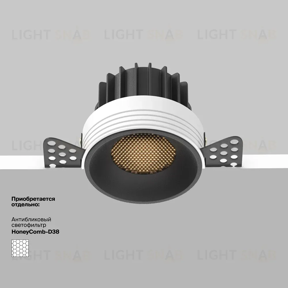 Встраиваемый светильник Maytoni Technical Downlight Round DL058-12W3K-TRS-B DL058-12W3K-TRS-B