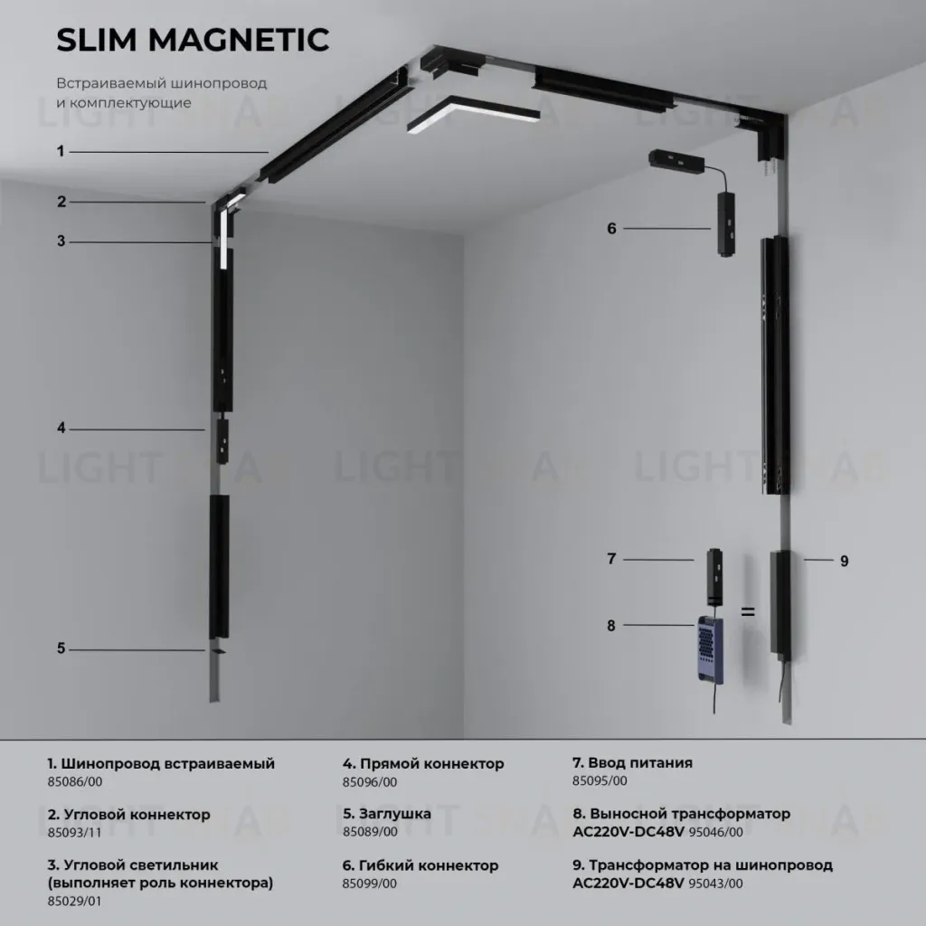 Заглушка Elektrostandard Slim Magnetic (2 шт.) 85089/00 4690389188725 a061236 4690389188725