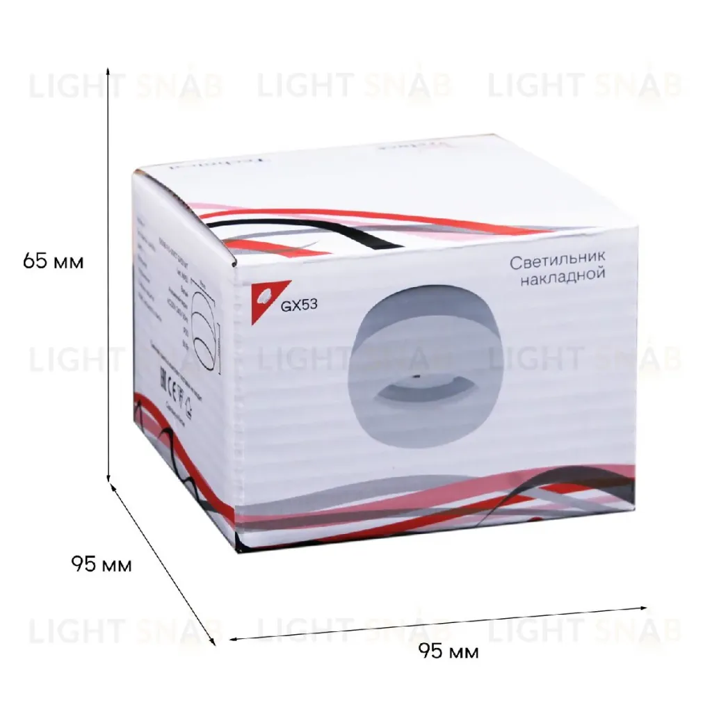 Накладной светильник Reluce 53008-9.5-001CT GX53 WT 53008-9.5-001CT GX53 WT
