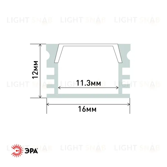 Комплект с накладным анодированным профилем ЭРА 1612 Б0039462 Б0039462