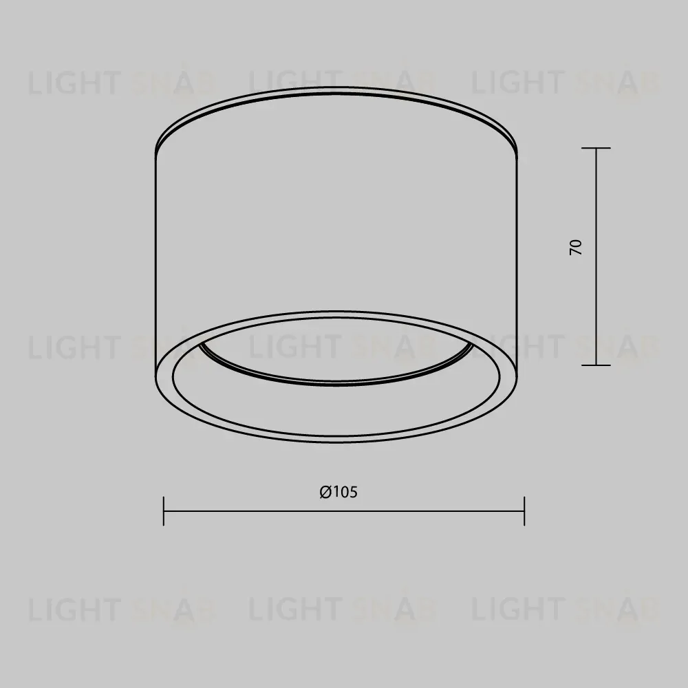 Потолочный светильник Maytoni Technical Ceiling&Wall Hydra C090CL-10W3K-W C090CL-10W3K-W