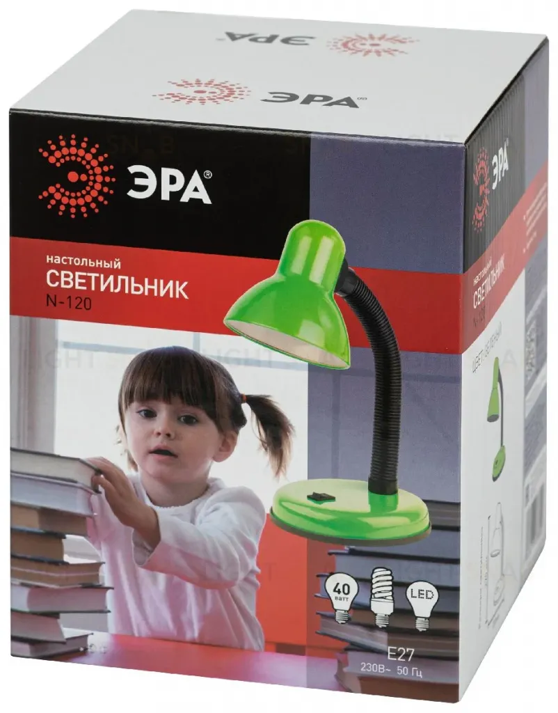 Настольная лампа Эра N-211-Е27-40W-GR Б0058668 Б0058668