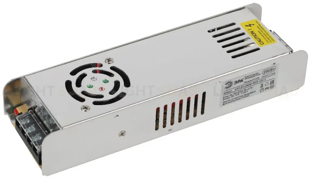 Блок питания Эра 200Вт DC12В 16.66A IP20 LP-LED-200W-IP20-12V-S Б0061126 Б0061126