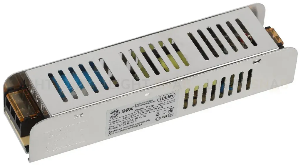 Блок питания Эра 100Вт DC24В 4.2A IP20 LP-LED-100W-IP20-24V-S Б0061130 Б0061130