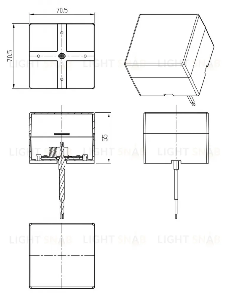 Светодиодный соединительный модуль Эра SML-AC-W-6K-04 Б0050957 Б0050957