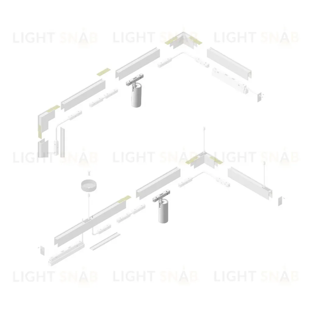 Трековый магнитный светильник Vitaluce VT0200048-00 VT0200048-00