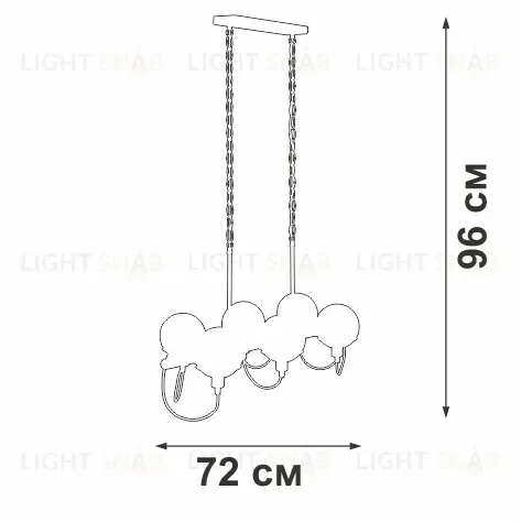 Подвесная люстра Vitaluce V2862-1/6 V2862-1/6