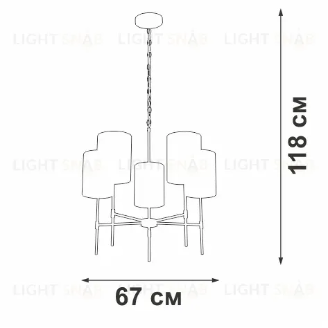 Подвесная люстра Vitaluce V2863-1/5 V2863-1/5