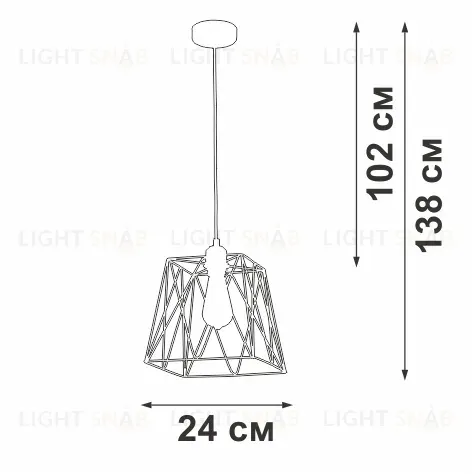 Подвесной светильник Vitaluce V2866-1/1S V2866-1/1S