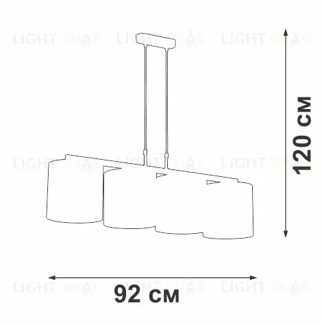 Подвесная люстра Vitaluce V2881-1/4S V2881-1/4S