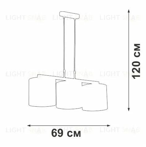 Подвесной светильник Vitaluce V2882-1/3S V2882-1/3S